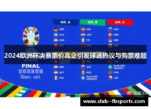 2024欧洲杯决赛票价高企引发球迷热议与购票难题